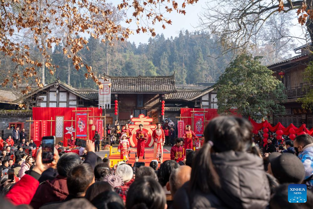 Veja imagens do evento de turismo cultural na Cidade Antiga de Shangli, na Província de Sichuan