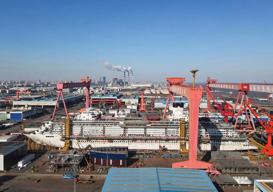 (Multimídia) Segundo grande navio de cruzeiro construído na China será entregue até o final do ano