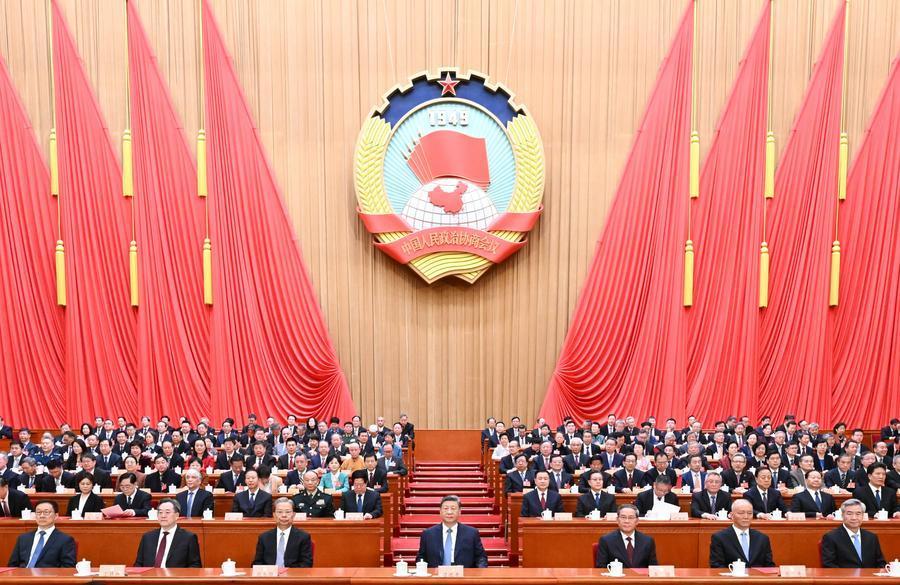 Mais alto órgão consultivo político da China realiza reunião de encerramento da sessão anual
