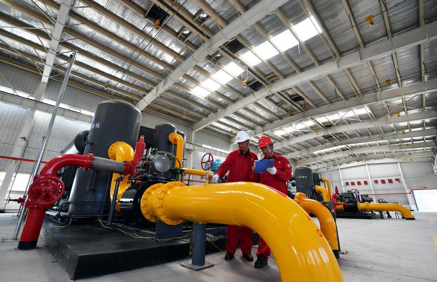 (Multimídia) Maior campo de metano de carvão da China registra um recorde de produção diária