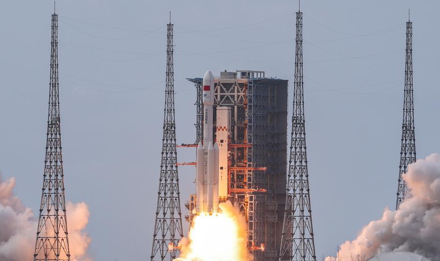 (Multimídia) Espaçonave de carga chinesa Tianzhou-10 acopla com combinação da estação espacial