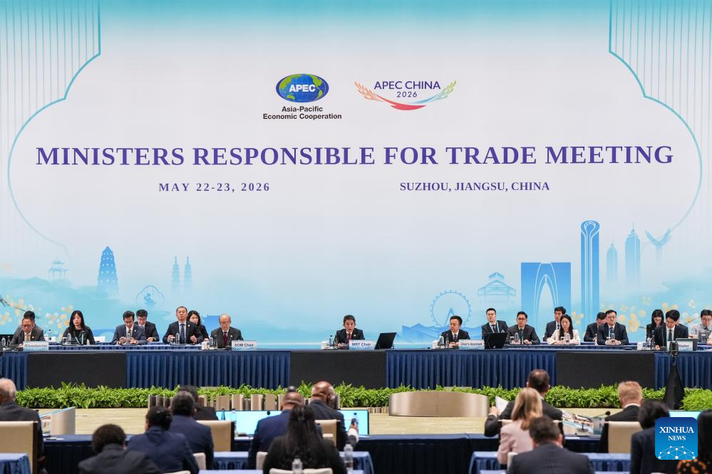 Reunião de ministros de comércio da APEC é aberta em Suzhou, no leste da China