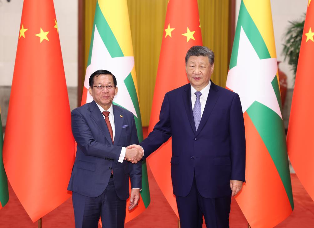 Presidente chinês mantém conversações com homólogo de Mianmar sobre fortalecimento de cooperação